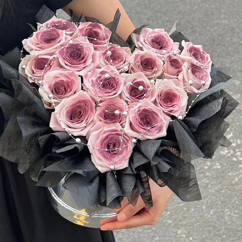 Wu Plum Sauce Immortal Flower Soap Rose Bouquet High-Grade Birthday Gift For Girlfriend Tanabata Valentine'S Day - Image 1